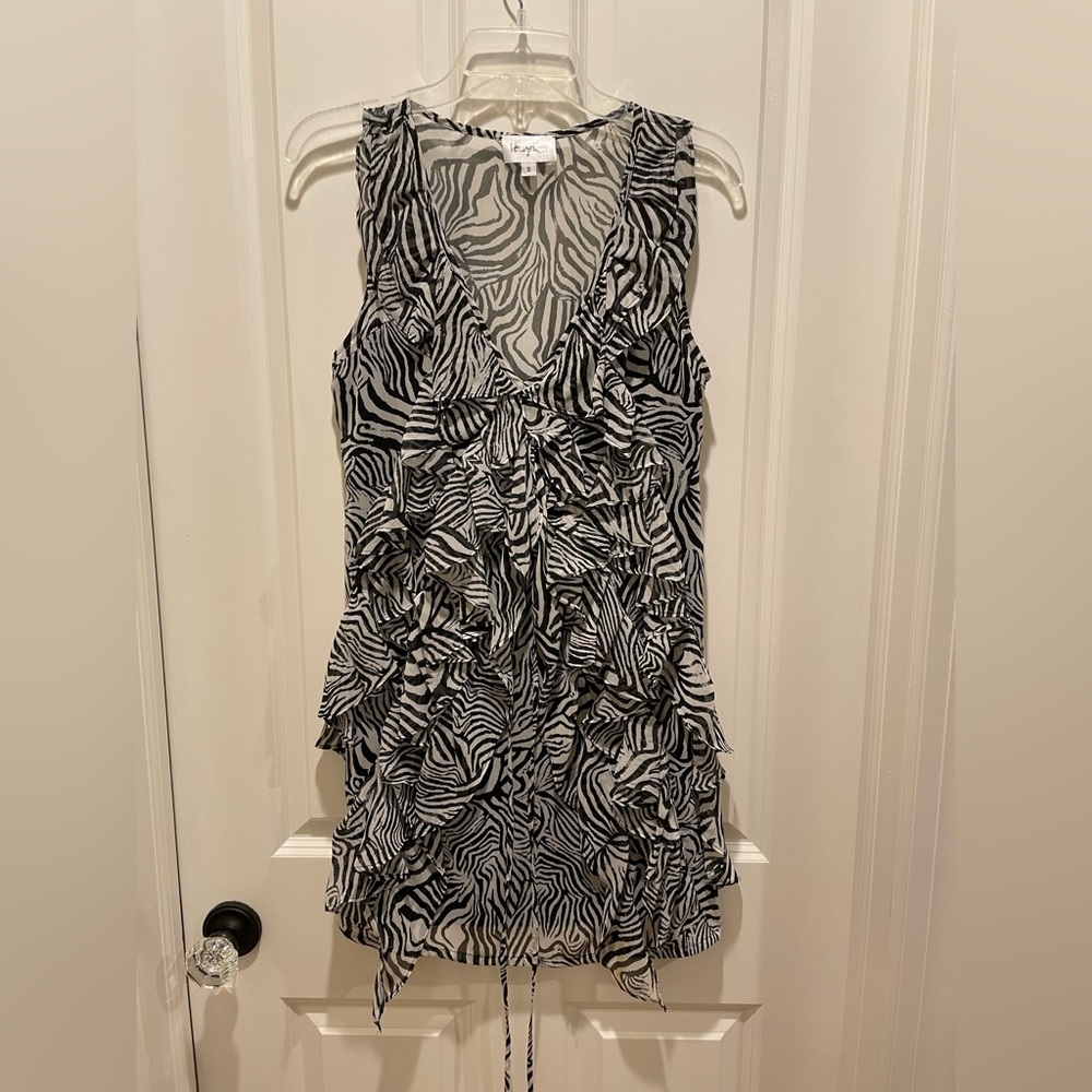 Leyla Zebra print dress